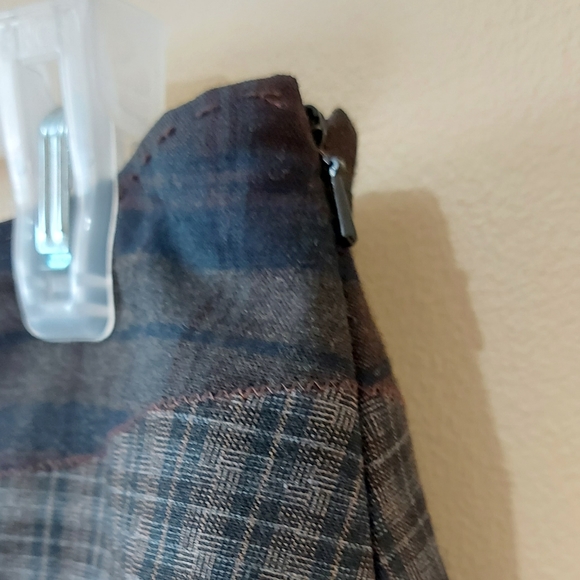 Peruvian Connection Wool Blend Mixed Plaid Skirt - Picture 8 of 10